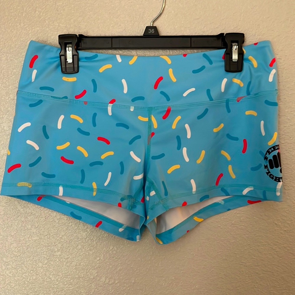 Light Blue Feed Me Fight Me Donut Sprinkle Shorts